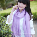 Fashion 50% Wool &amp; 50% Bamboo Solid Scarf (13-BR010119-1.6)